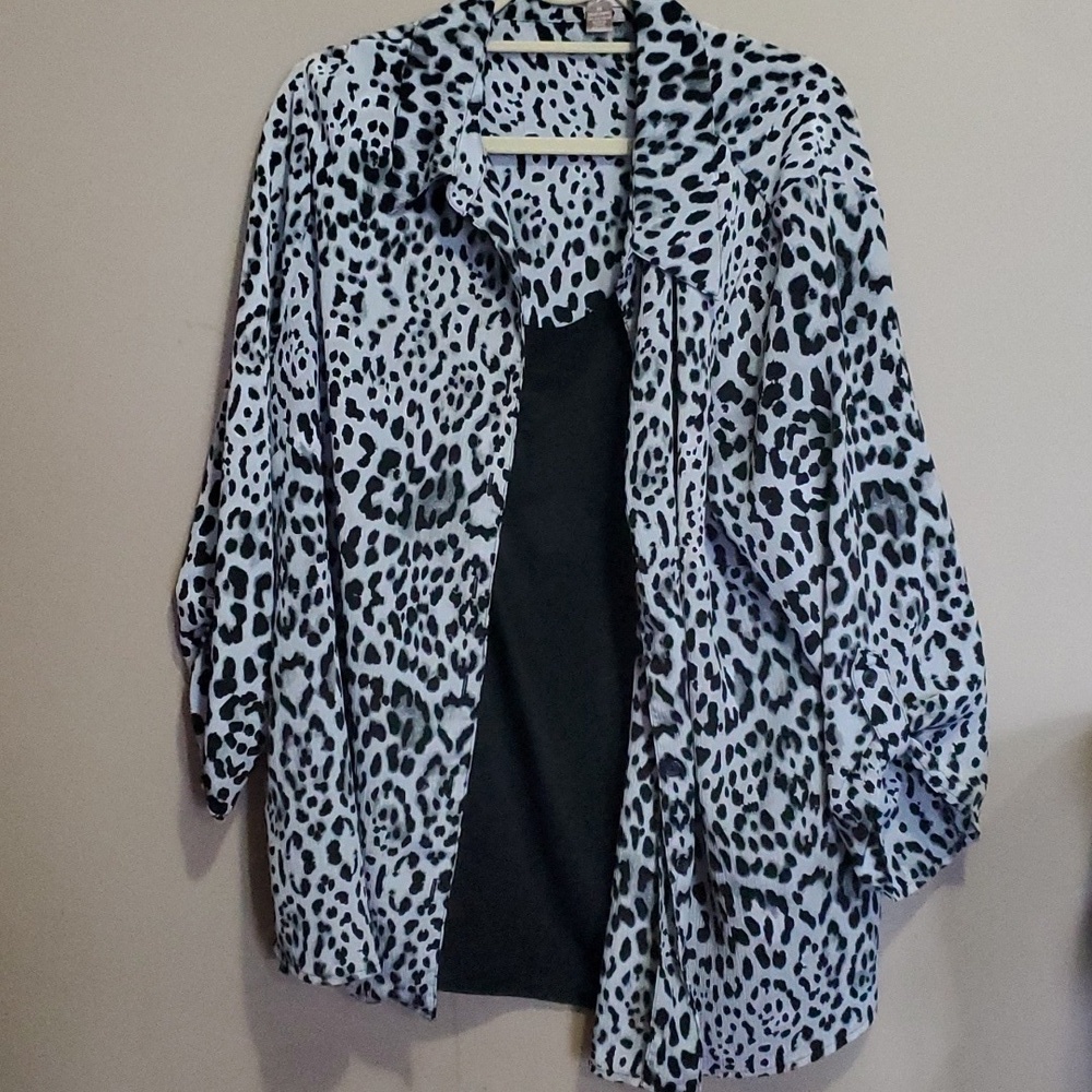 White and stag top size 3x